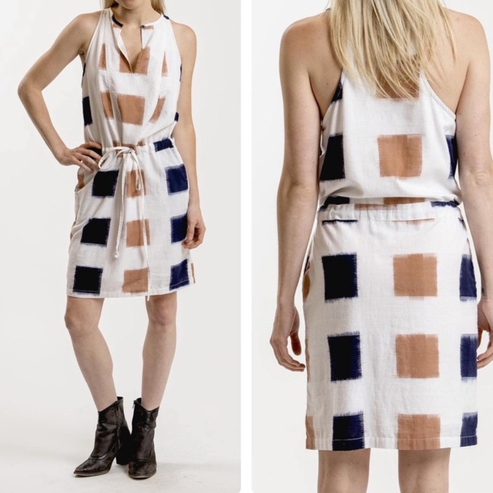 Anthropologie linen dress